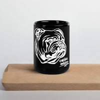 Black Glossy Mug English Bulldog