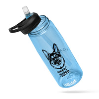 Sports water bottle German Shepard