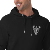 Unisex eco raglan hoodie American Bulldog