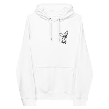 Unisex eco raglan hoodie Chihuahua