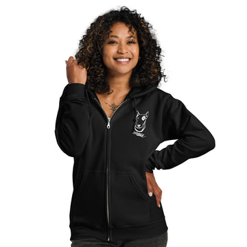 Unisex heavy blend zip hoodie Bullterrier