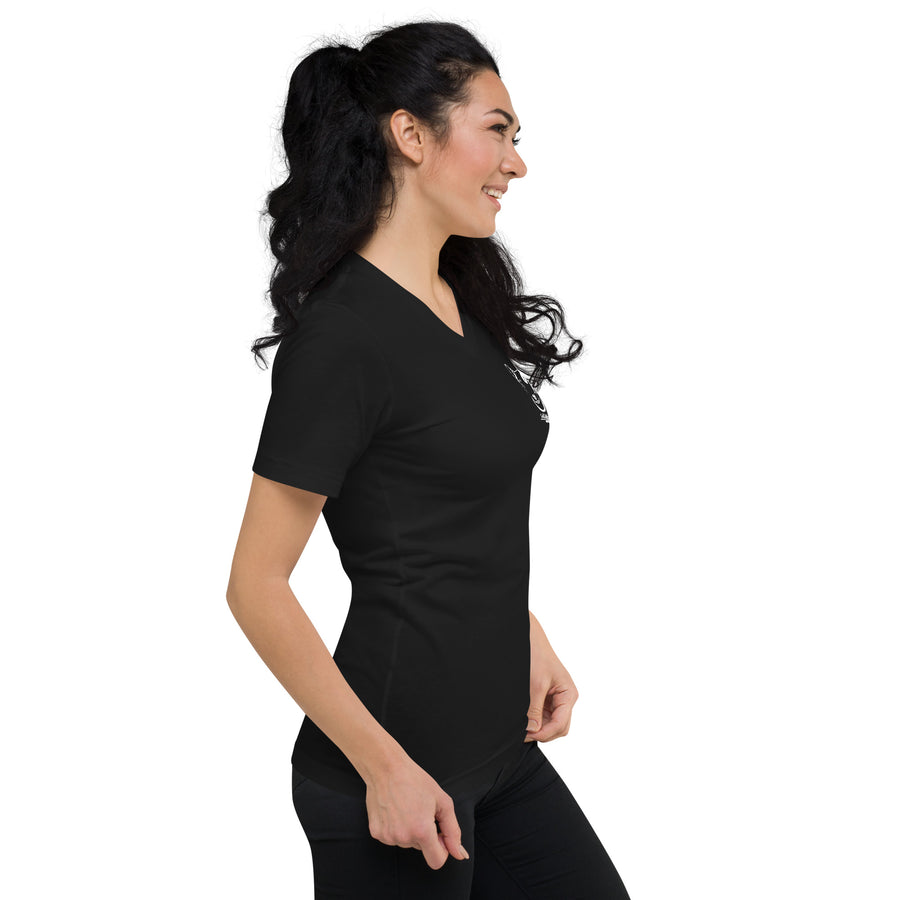 Unisex Short Sleeve V-Neck T-Shirt Bullterrier