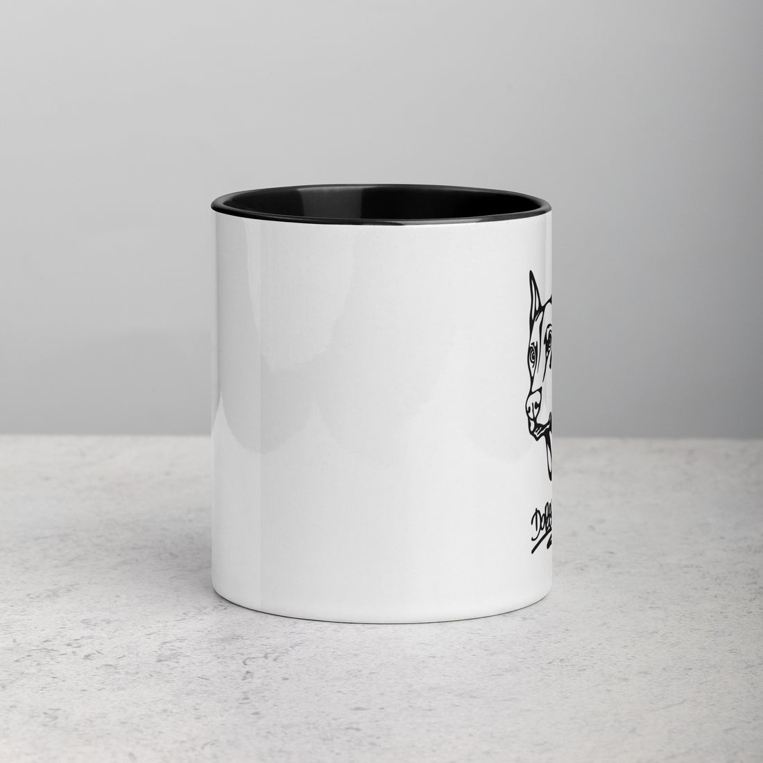 Mug with Color Inside Doberman