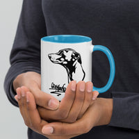 Mug with Color Inside Greyhound