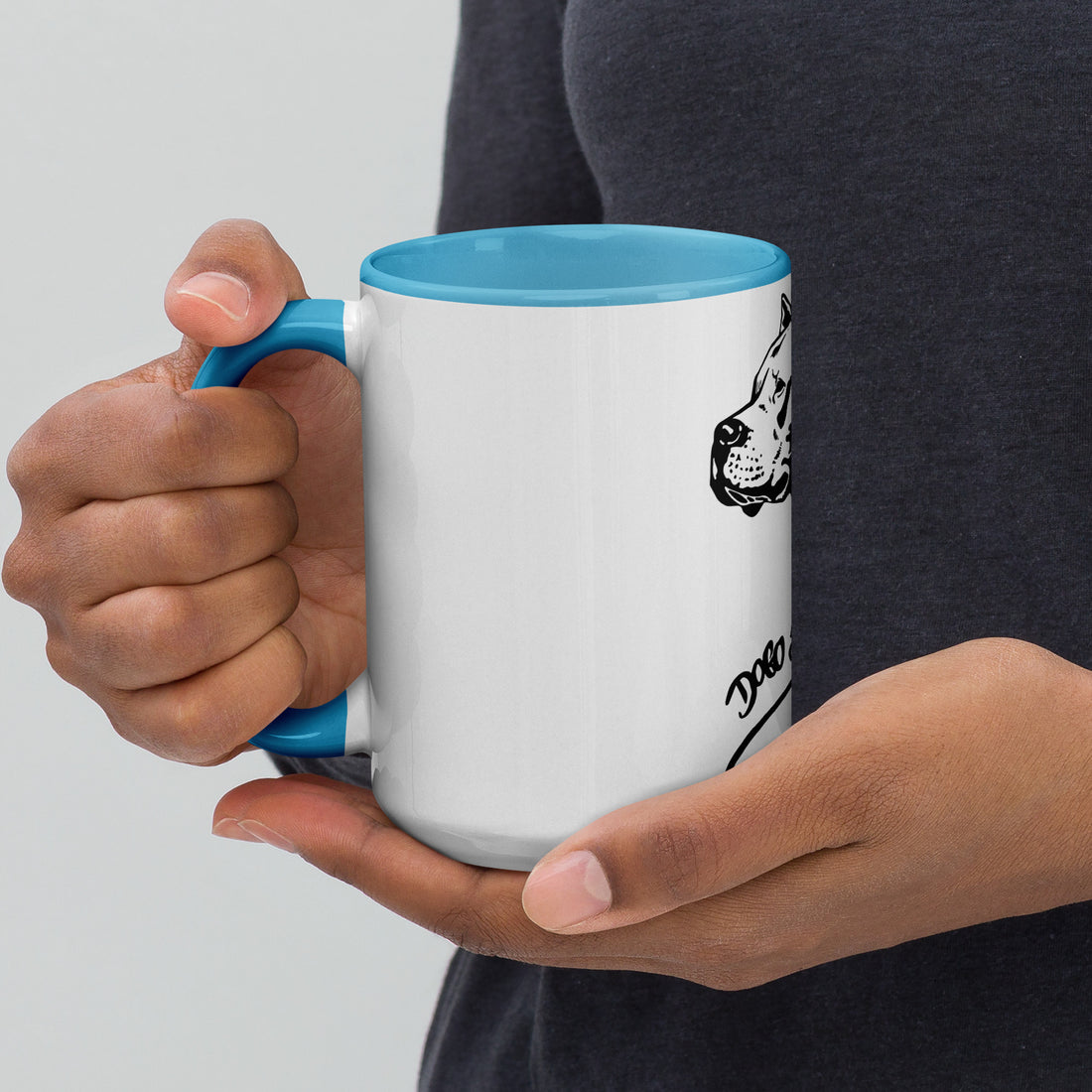 Mug with Color Inside Dogo Argentino