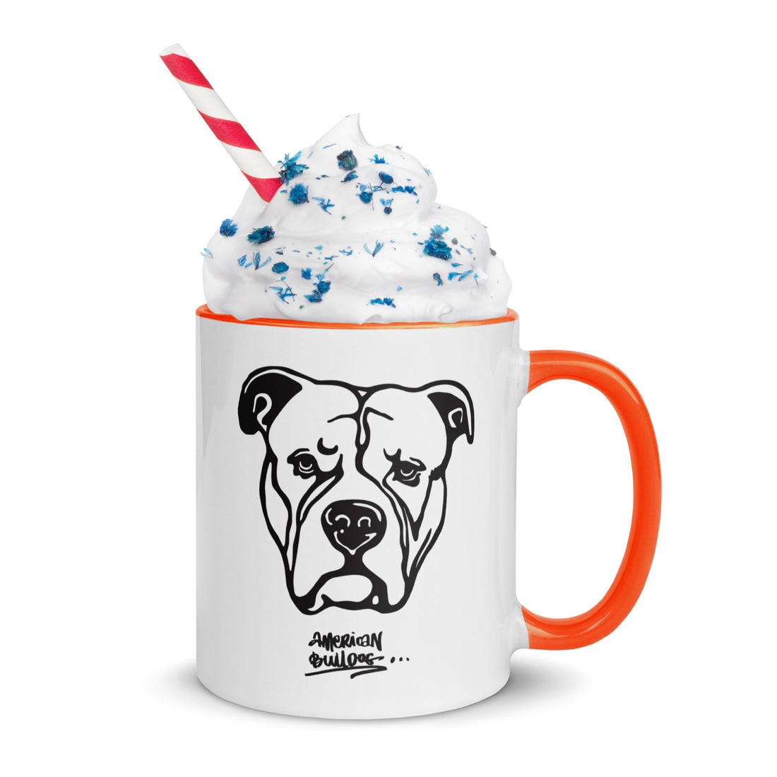 Mug with Color Inside American Bulldog