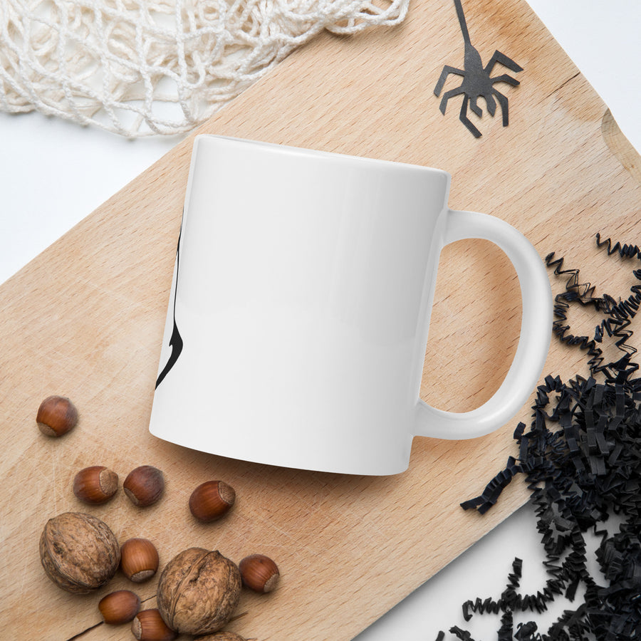 White glossy mug Great Dane